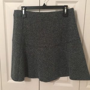 LOFT Teal Tweed-style A-line Skirt